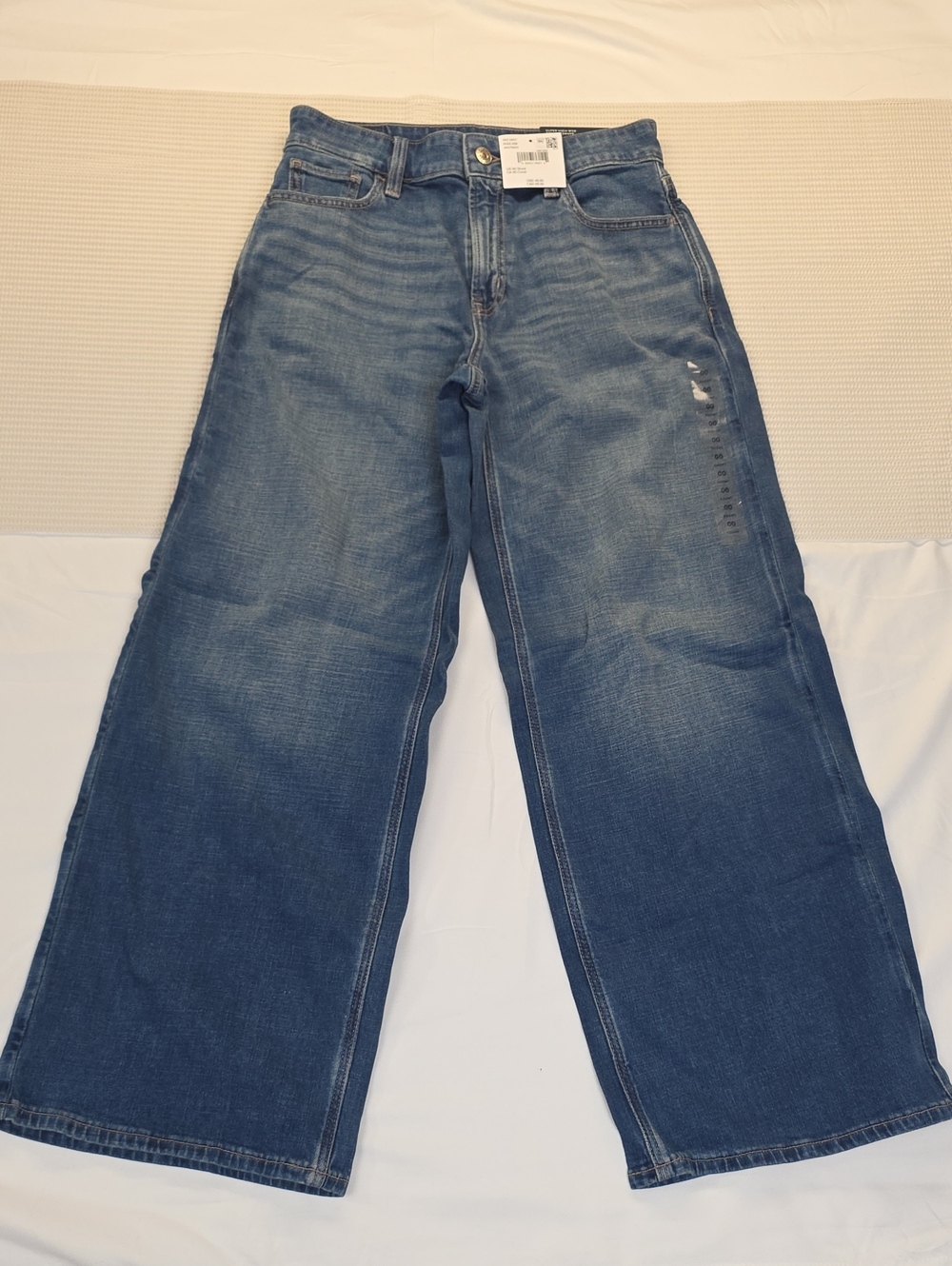 Wide Leg Blue Womens Jeans 00short 24w